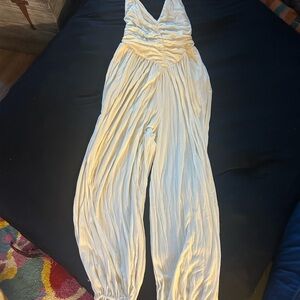 Urban Outfitters Cream Jumpsuit